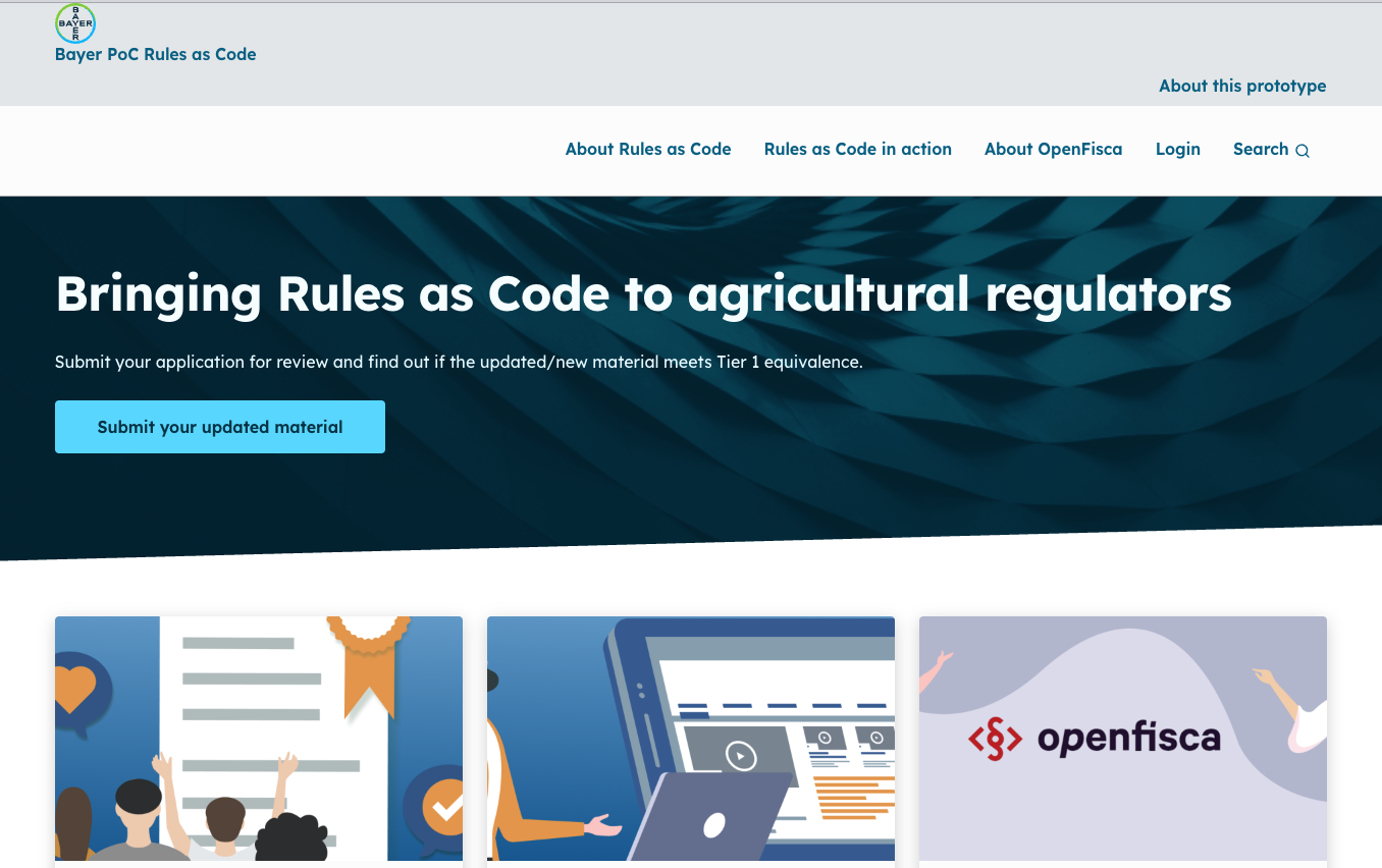 Bayer - Bringing Rules as Code to agricultural regulators