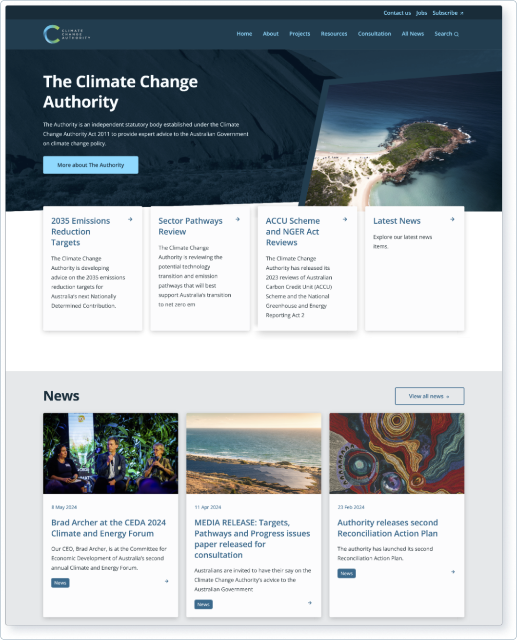 Homepage CCA