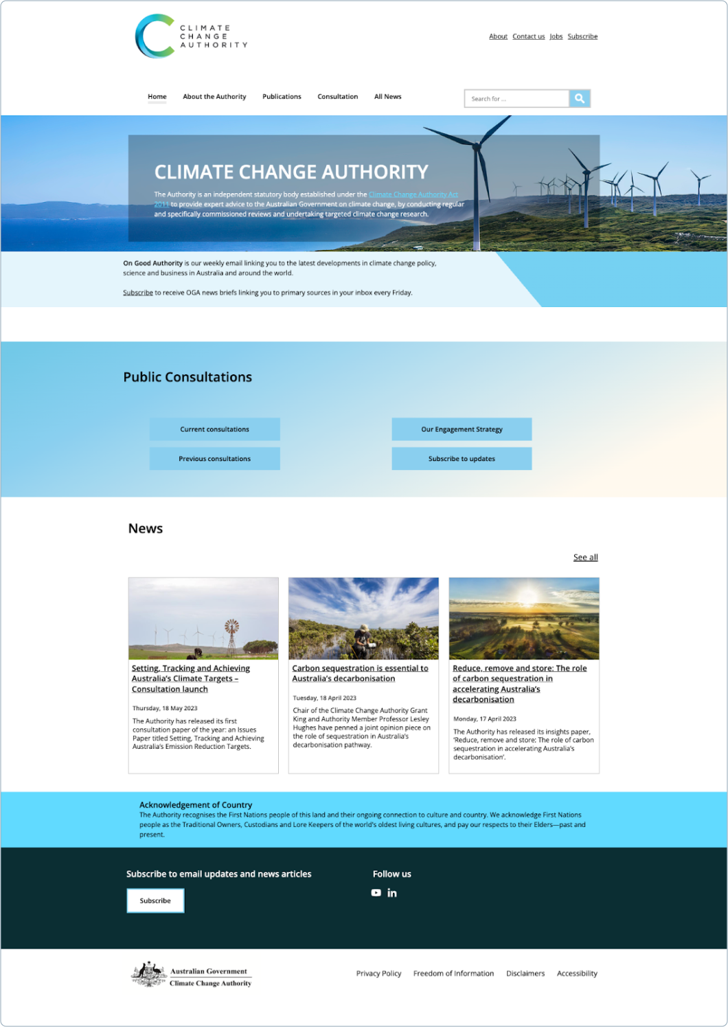 CCA old website