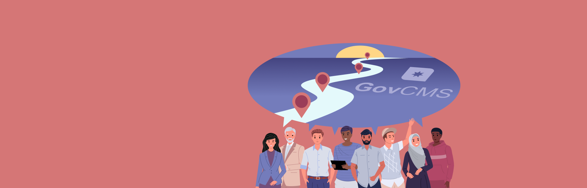 Banner - GovCMS — co-designing a roadmap across multidisciplinary teams 