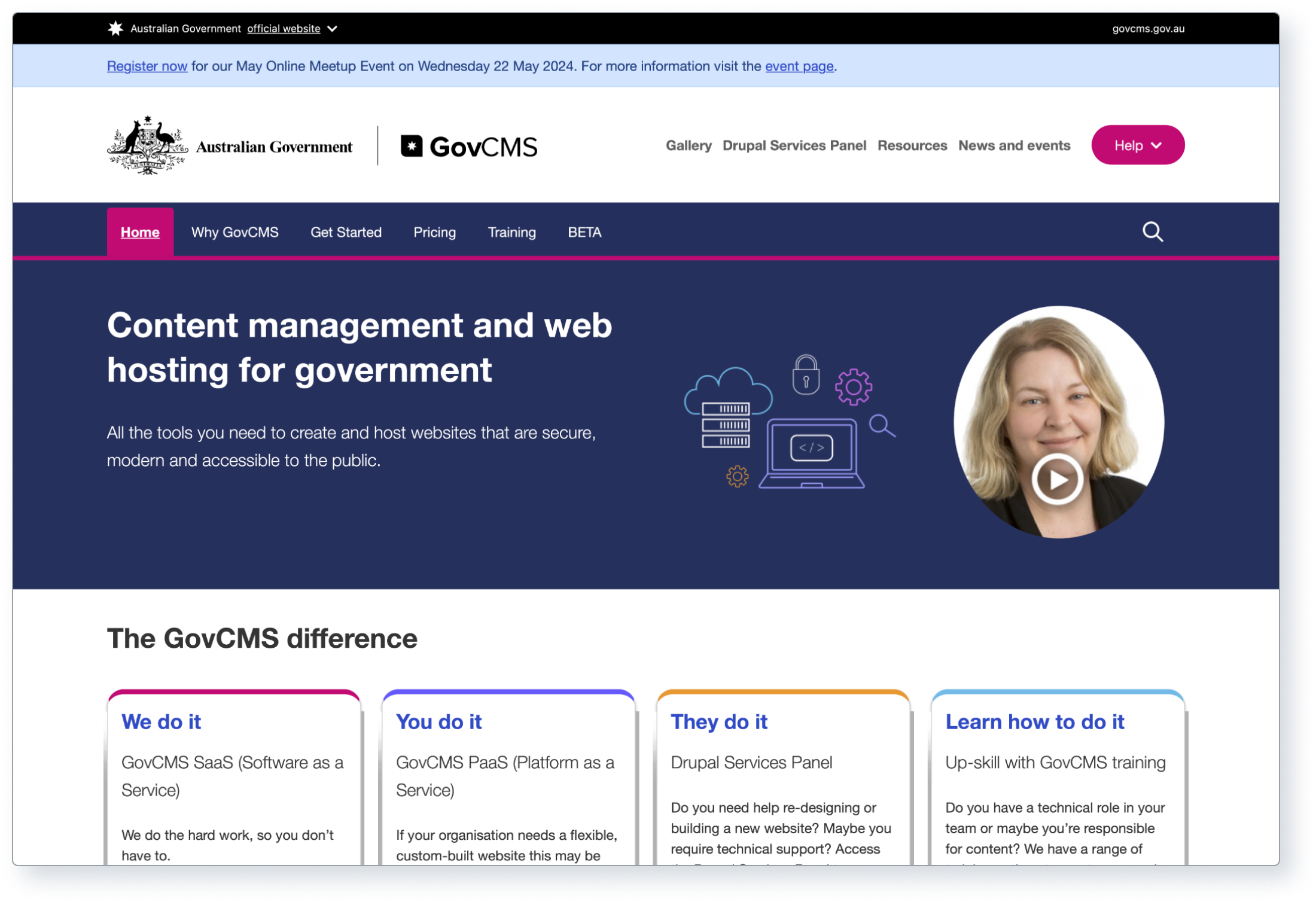 GovCMS Homepage