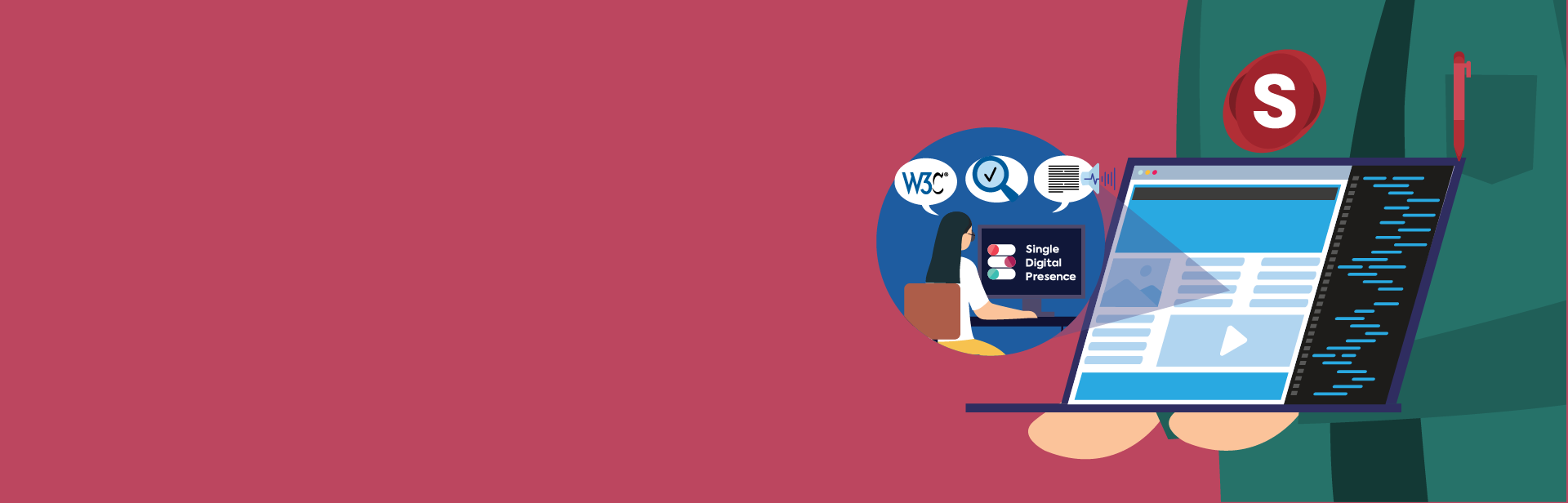 Banner - Accessibility and search contributions to Single Digital Presence