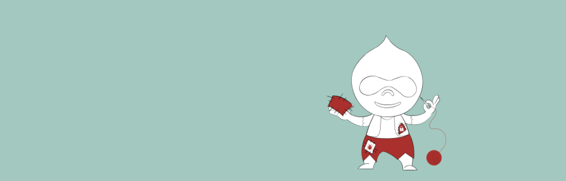 Drupal patching cartoon - green 3 - main banner