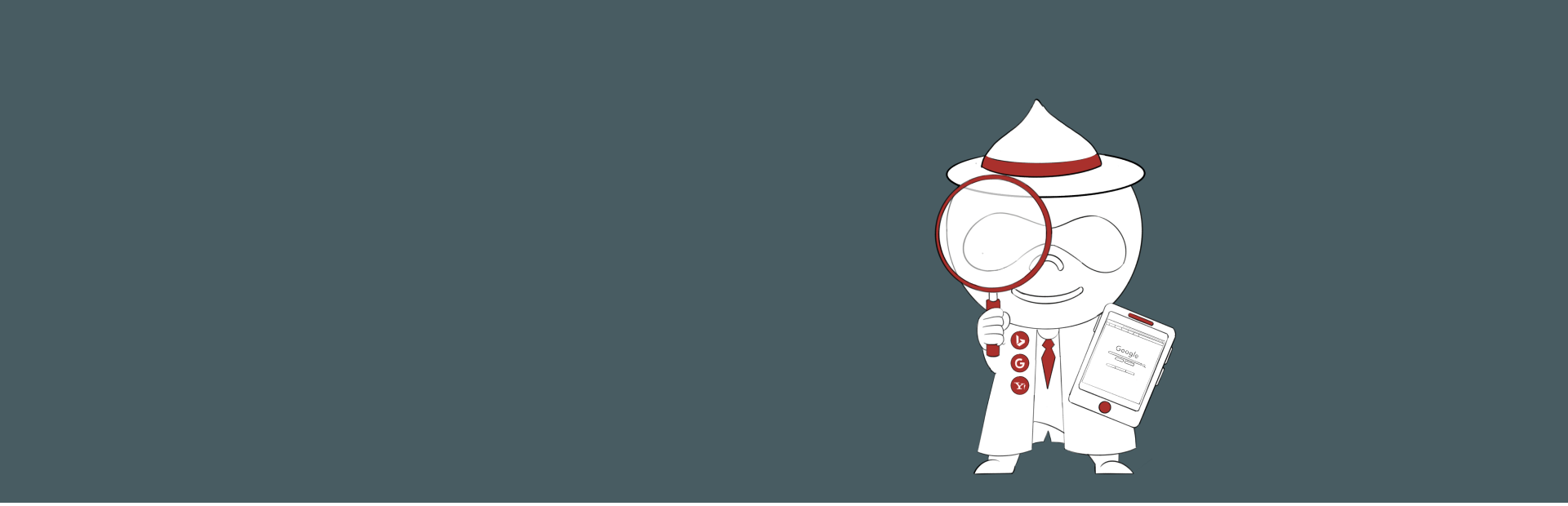 Drupal SEO cartoon - olive-green - main banner