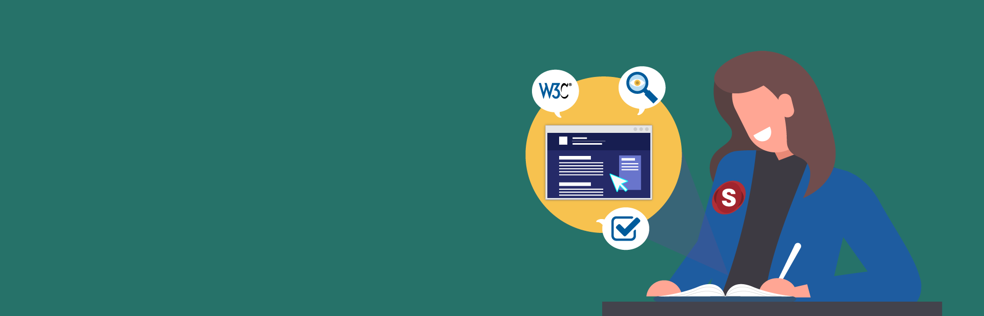 Banner - How to write accessible content — WCAG