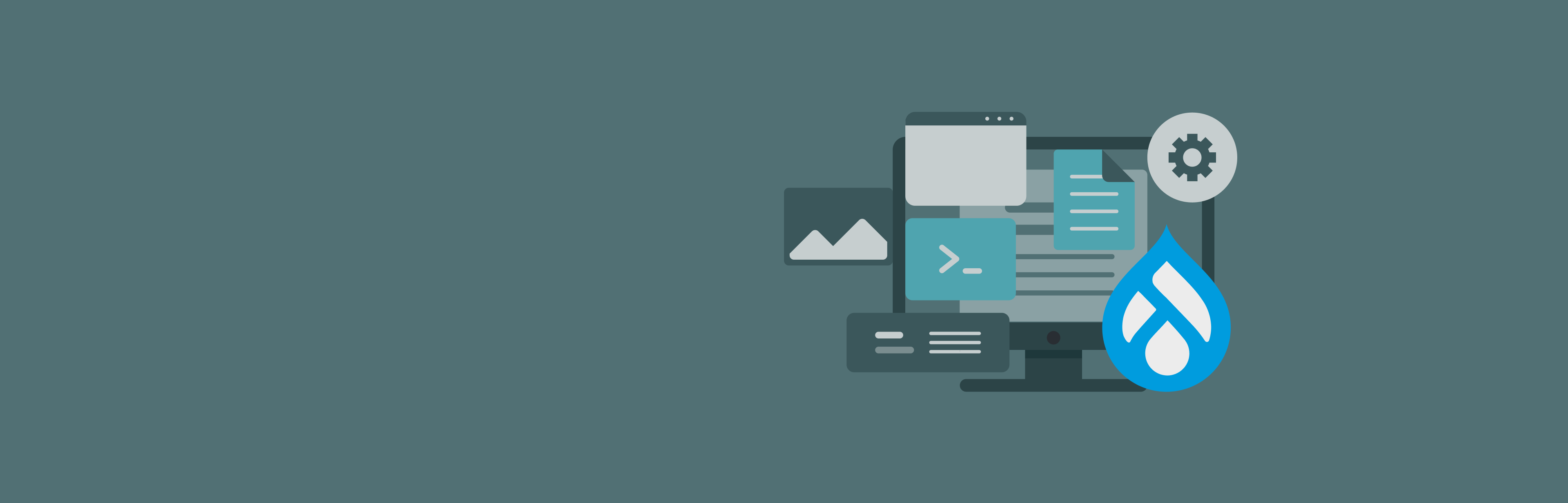 Banner - Drupal CMS - Green